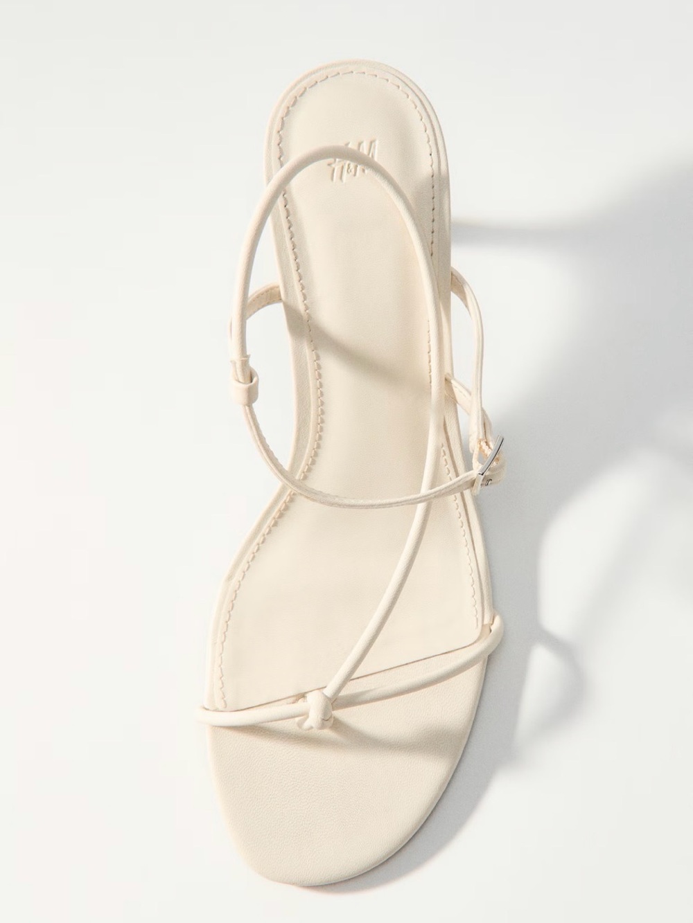 H&M Cream Strappy Knot Sandal